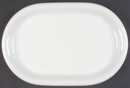 Hobby White 12" Oval Serving Platter