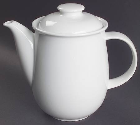 Hobby White Coffee Pot & Lid