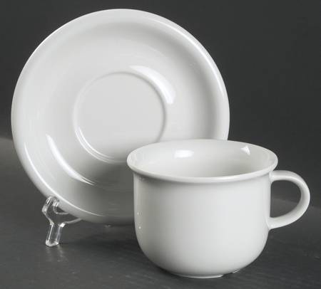 Hobby White Breakfast Cup & Saucer Set