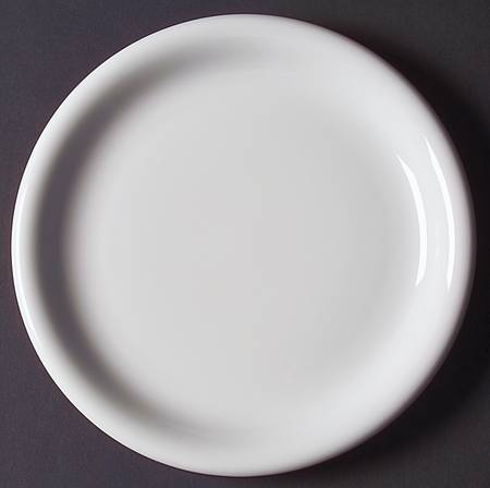 Hobby White Salad Plate