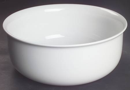 Hobby White 10" Large Salad Serving Bowl