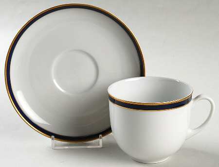 Kobalt Flat Demitasse Cup & Saucer Set