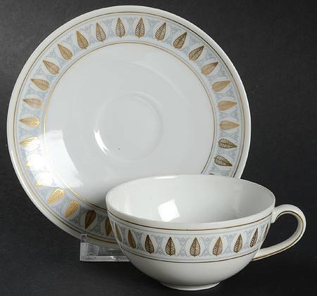 Lotus Flat Demitasse Cup & Saucer Set