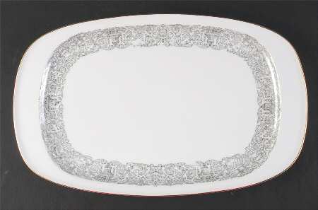 Medici Black 14" Oval Serving Platter