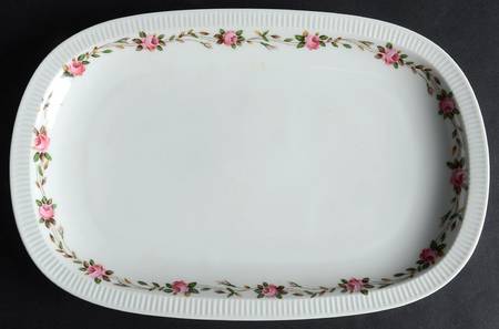 Moss Rose 10" Oval Serving Platter