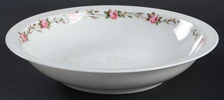 Moss Rose Rim Soup Bowl