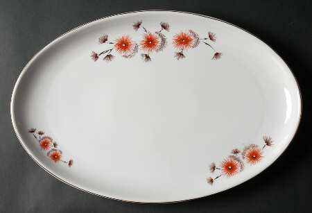 Pinecones 17" Oval Serving Platter
