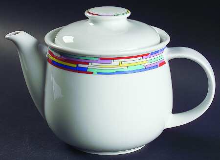 Rainbow Teapot & Lid