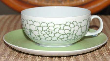Springtime Flat Cup & Saucer Set