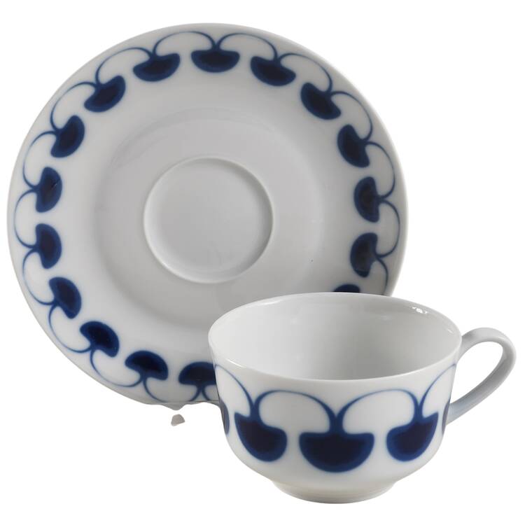 Stockholm Flat Cup & Saucer Set