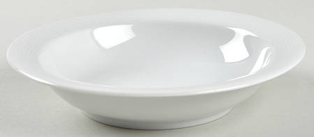 White Sky Rim Cereal Bowl