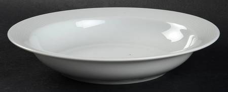 White Sky Rim Soup Bowl