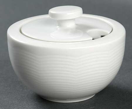 White Sky Sugar Bowl & Lid