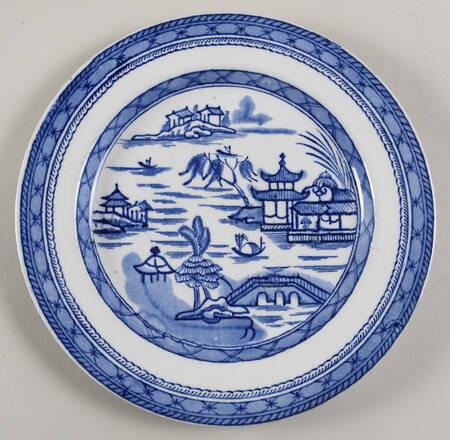 Real Old Canton Luncheon Plate