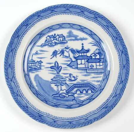 Real Old Canton Dinner Plate