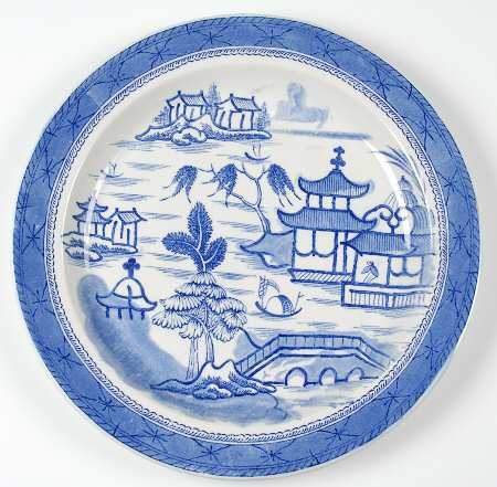 Real Old Canton 14" Chop Plate (Round Platter)