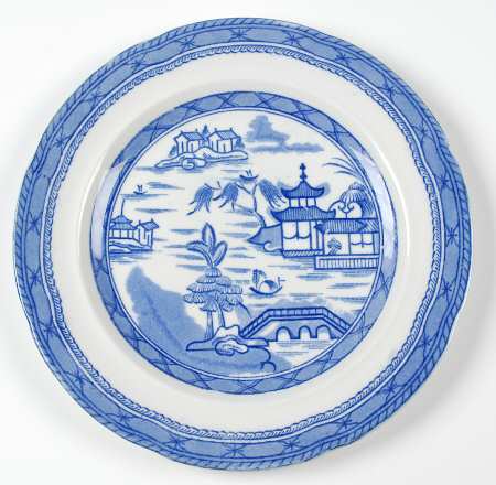 Real Old Canton Luncheon Plate