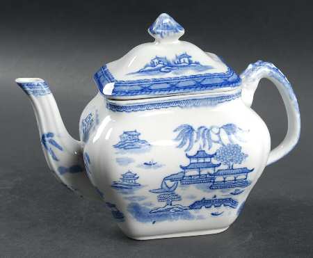 Real Old Canton Small Teapot & Lid