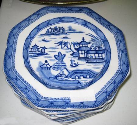 Real Old Canton Salad Plate