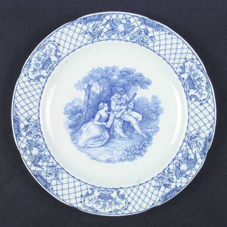 Watteau Blue Salad Plate