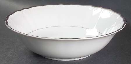 Empress White 9" Round Vegetable Bowl