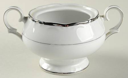 Empress White Sugar Bowl No Lid
