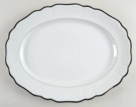 Empress White 16" Oval Serving Platter