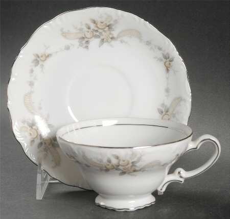 Queen Anne Footed Cup & Saucer Set