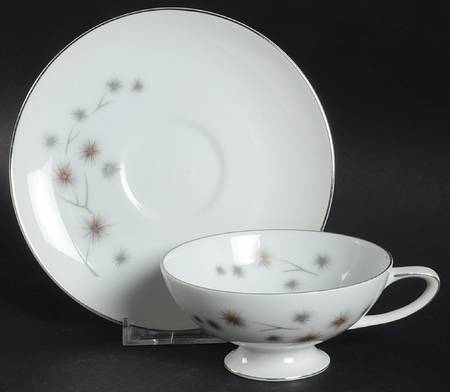 Thistle Footed Cup & Saucer Set