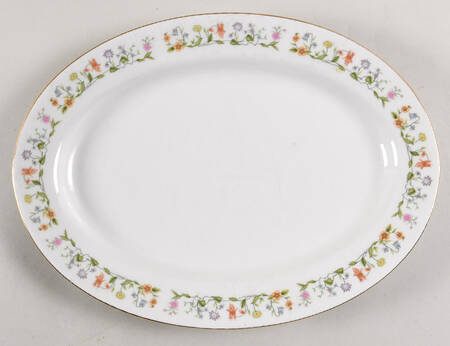 Eternal Love (Gold Trim) 12" Oval Serving Platter