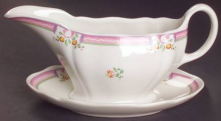 Alice Gravy Boat & Underplate