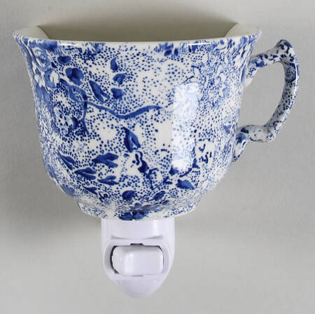 Chintzware Blue 1 5/8" + cup (H) Night Light/Cup HC