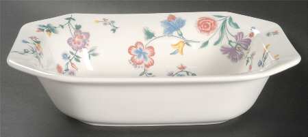 Chinese Silk 9" Oval Vegetable Bowl