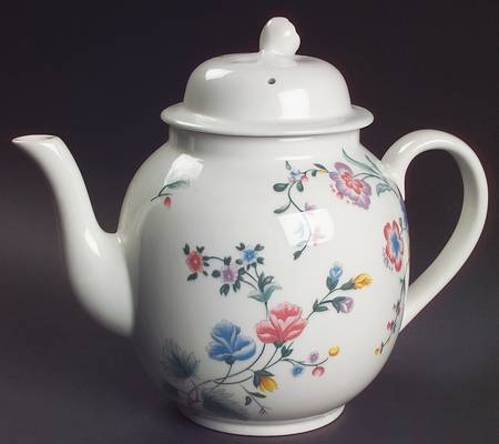 Chinese Silk Teapot & Lid