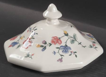 Chinese Silk Lid for Octagonal Vegetable