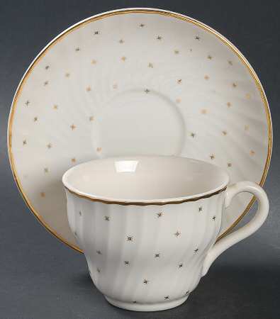 Starlight Flat Cup & Saucer Set by Laura Ashley