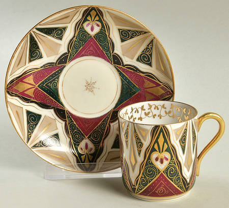 Alhambra Footed Demitasse Cup & Saucer Set