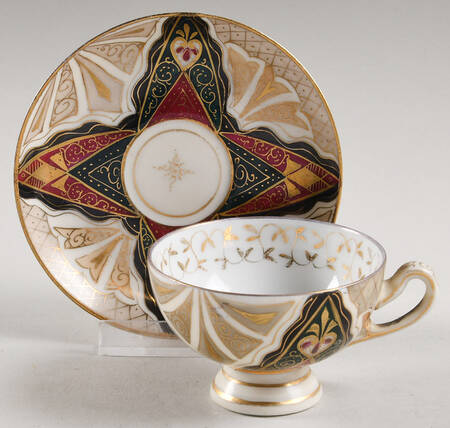 Alhambra Footed Demitasse Cup & Saucer Set