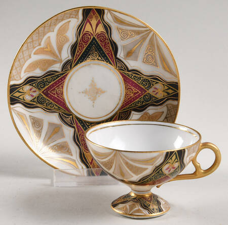 Alhambra Footed Demitasse Cup & Saucer Set