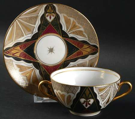 Alhambra Flat Bouillon Cup & Saucer