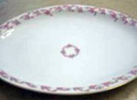 La France Rose 16" Oval Serving Platter