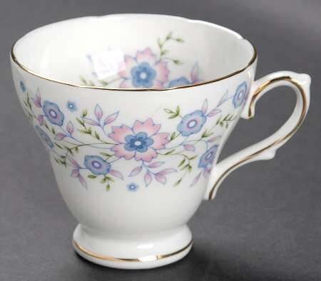 Blue Blossoms Footed Cup