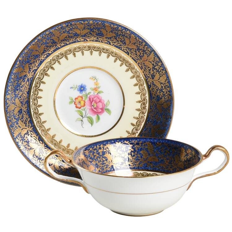 6841 Flat Cream Soup Bowl & Saucer Set