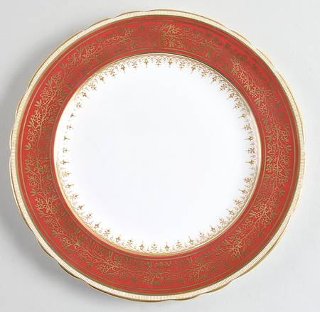 7098 Maroon Salad Plate