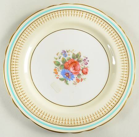 7429 Teal Blue Luncheon Plate
