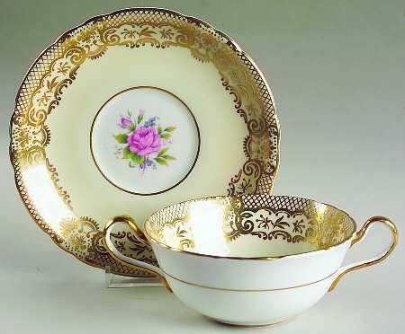 7805 Flat Cream Soup Bowl & Saucer Set