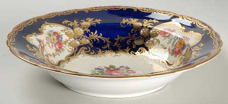 Aristocrat Cobalt Blue Rim Soup Bowl
