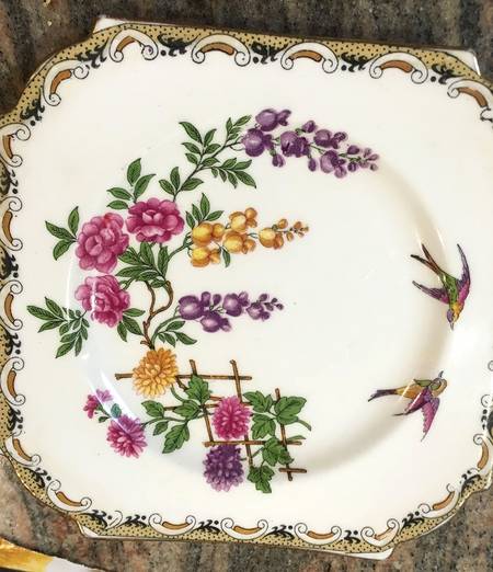 Mikado (Scroll Border) Square Bread & Butter Plate