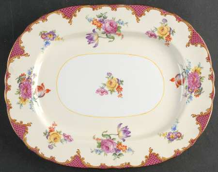B3645 11" Oval Serving Platter by John  Aynsley & Sons