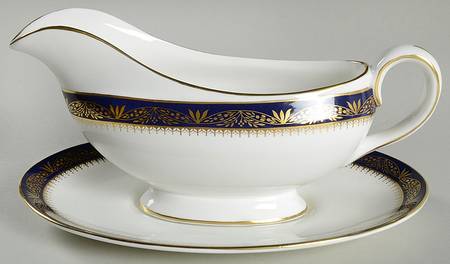 Balmoral Blue Gravy Boat & Underplate